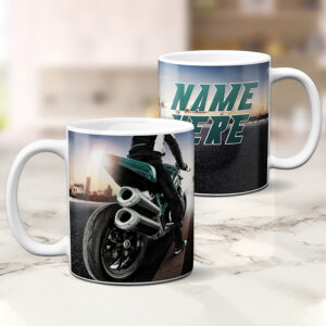 Personalised Motorbike Mug Motorcycle KS34