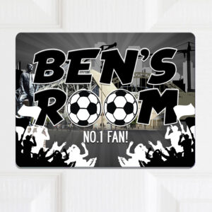 Personalised Newcastle Football Kids Door Sign FDP41