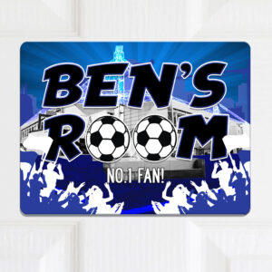 Personalised Preston North End Football Kids Door Sign FDP46