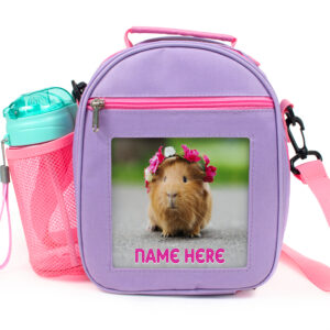 Personalised Guinea Pig Purple Kids Girls School Lunch Bag KS125 (Copy)