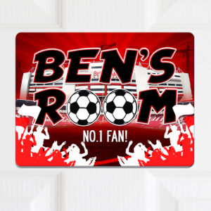 Personalised Stoke City Football Kids Door Sign FDP54