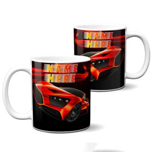 Personalised Boys Car Mug Racing Cars JS04