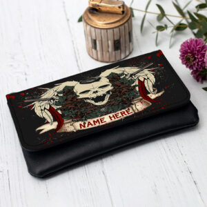 Personalised Tattoo Skull Tobacco Pouch Gothic SH231