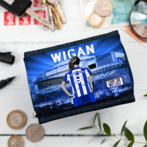 Personalised Wigan Athletic Womens Football Denim Purse WF132