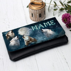 Personalised Wolf Tobacco Pouch Wolves KS30