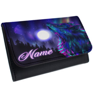 Personalised Wolf Tobacco Pouch Wolves KSU14