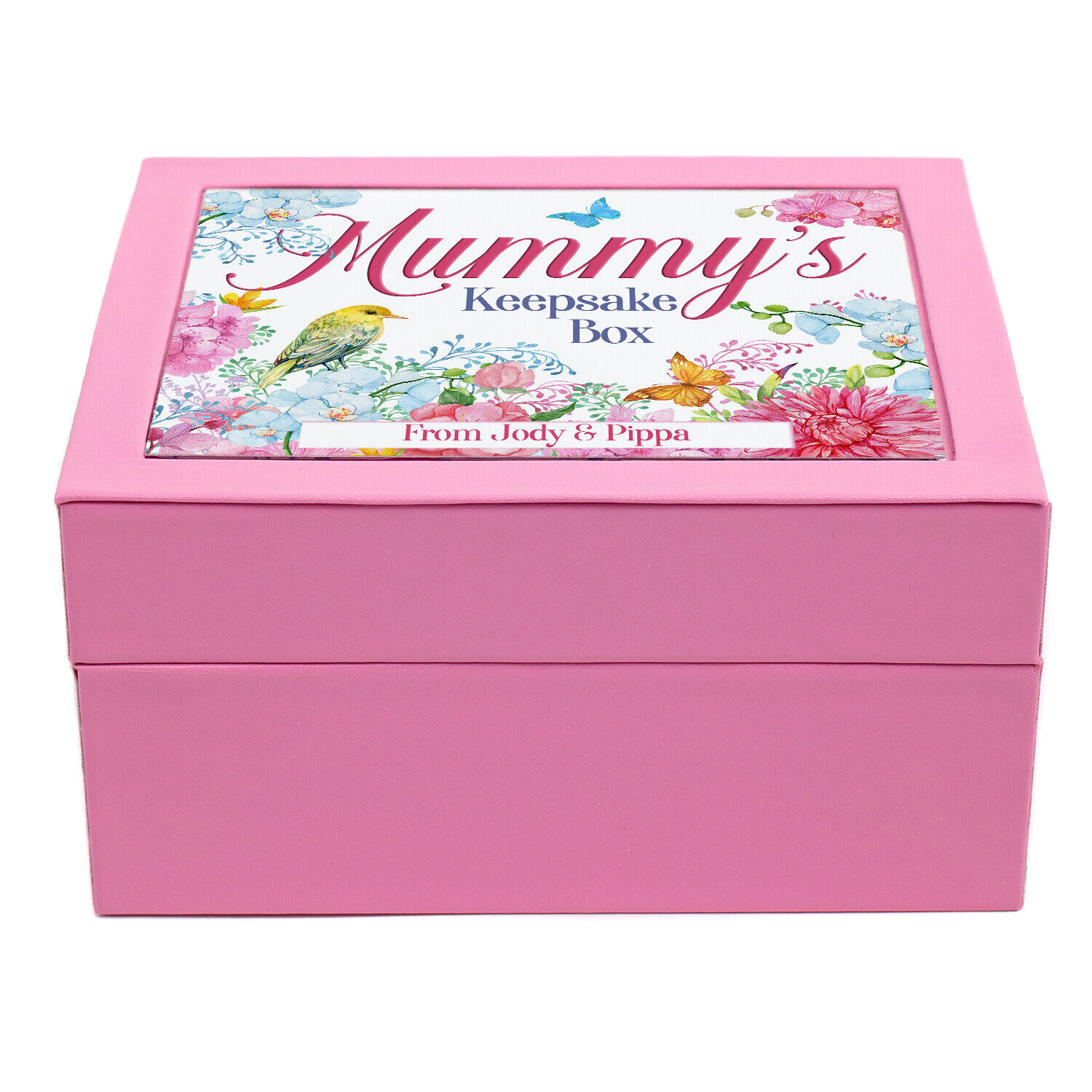 Personalised Womens Memory Box Floral Keepsake - Image 6