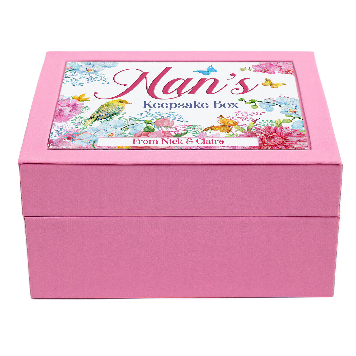 Personalised Womens Memory Box Floral Keepsake - Image 3