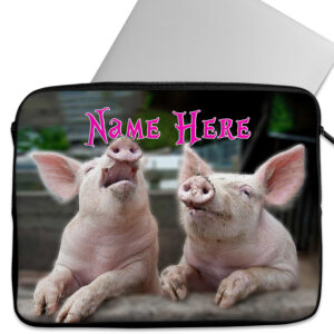 Personalised Pig Tablet Sleeve Laptop iPad Case SH002