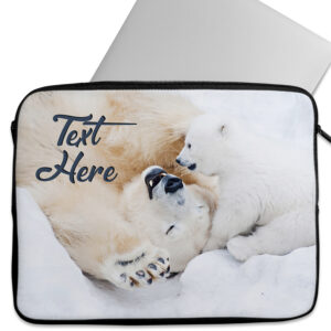 Personalised Polar Bear Tablet Sleeve Laptop iPad Case KS19