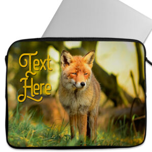 Personalised Red Fox Tablet Sleeve Laptop iPad Case KS46