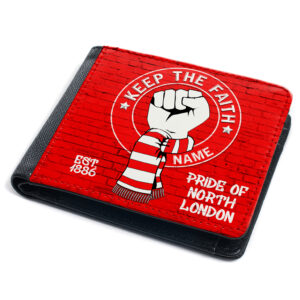 Personalised Arsenal Football Wallet Keep The Faith KTFW02