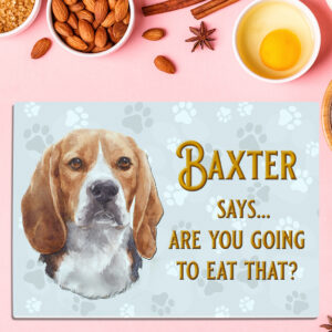 Personalised Beagle Dog Chopping Board DCH02
