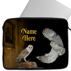 Personalised Barn Owl Tablet Sleeve Laptop iPad Case SH294
