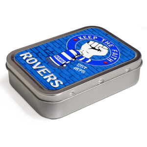 Personalised Blackburn Rovers Football Keep The Faith Tobacco Tin KTF06