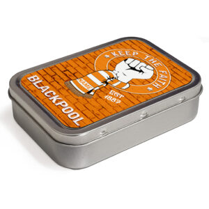 Personalised Blackpool Football Keep The Faith Tobacco Tin KTF07
