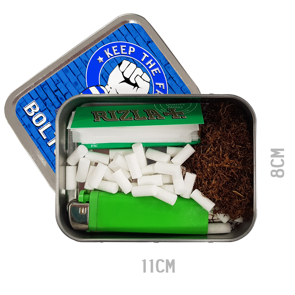 Personalised Bolton Football Keep The Faith Tobacco Tin KTF08 - Image 3
