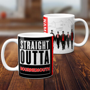 Personalised Bournemouth Football Straight Outta Mug SOM09