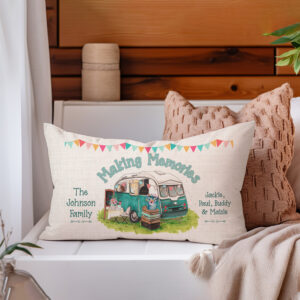 Personalised VW Campervan Cushion Cover Gift LKC20