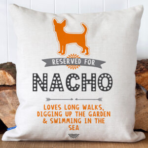 Personalised Chihuahua Cushion Cover Reserved For Dog RD17