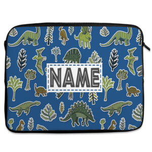 Personalised Dinosaur Tablet Sleeve Laptop Boys iPad Case KK25