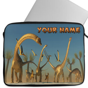 Personalised Dinosaur Tablet Sleeve Laptop Boys iPad Case ST290