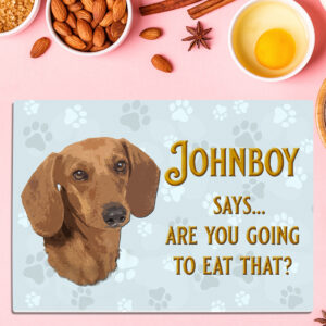 Personalised Dachshund Sausage Dog Chopping Board DCH20