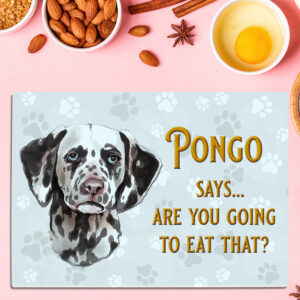 Personalised Dalmatian Dog Chopping Board DCH21