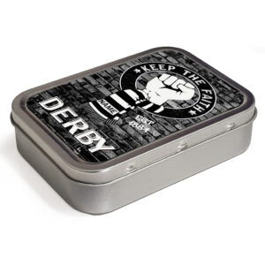 Personalised Derby County Football Keep The Faith Tobacco Tin KTF20