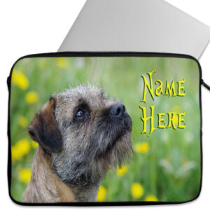 Personalised Border Terrier Tablet Sleeve Laptop Dog iPad Case ST320