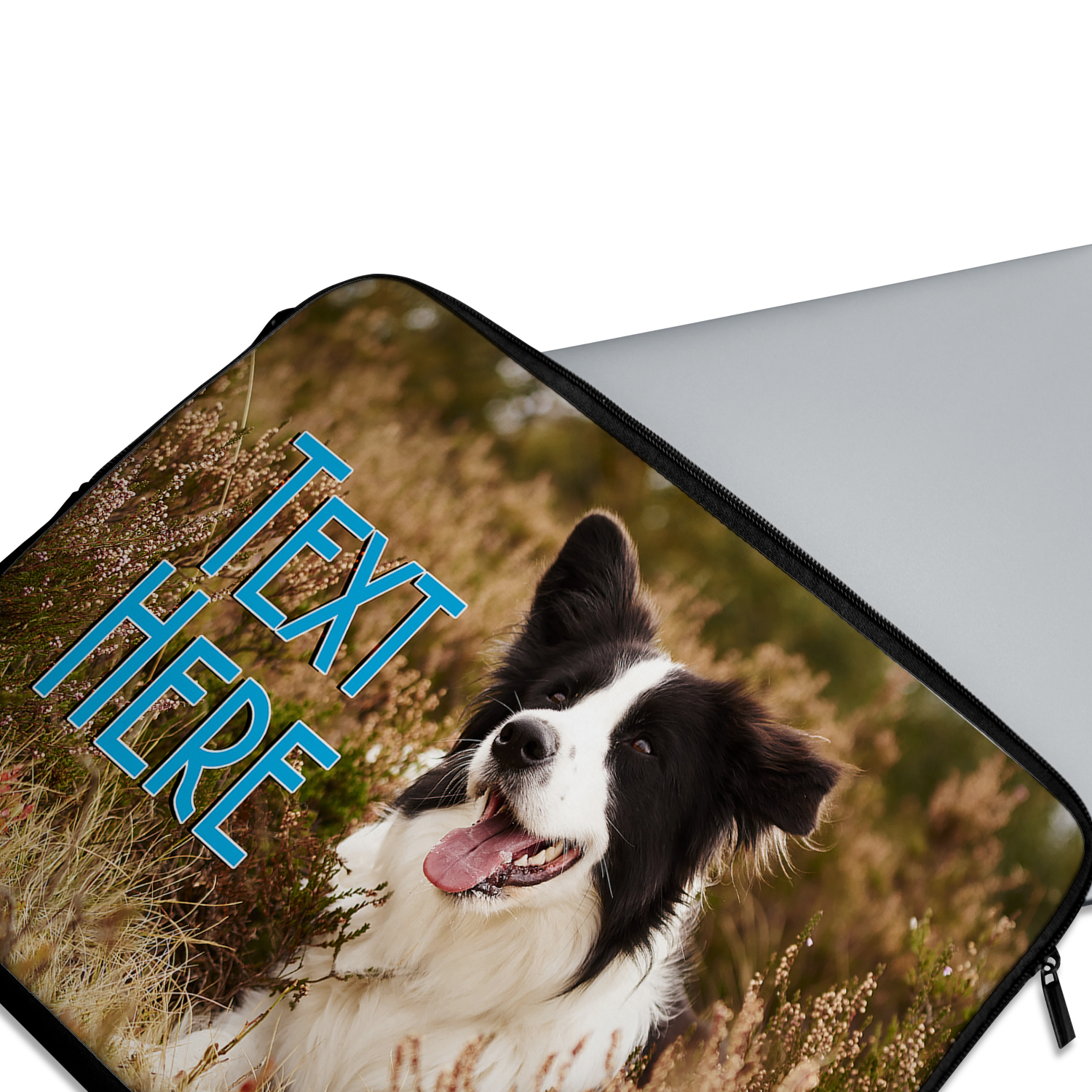 Personalised Border Collie Tablet Sleeve Laptop Dog iPad Case KS163 - Image 6