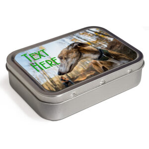 Personalised Greyhound Tobacco Tin Pet Dog KS175