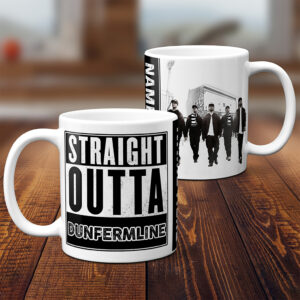 Personalised Dunfermline Football Straight Outta Mug SOM28