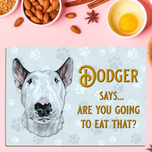 Personalised English Bull Terrier Dog Chopping Board DCH27