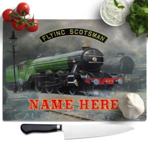 Personalised Flying Scotsman Chopping Board FST01