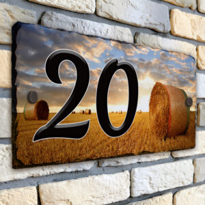 Personalised Farm House Number Slate SL28