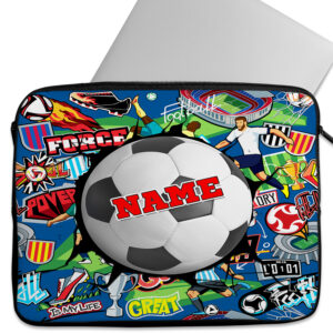 Personalised Football Tablet Sleeve Laptop Boys iPad Case KS187