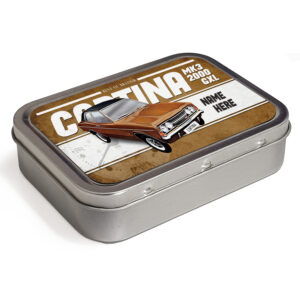 Personalised Ford Cortina MK3 2000-GXL Tobacco Tin CLP12