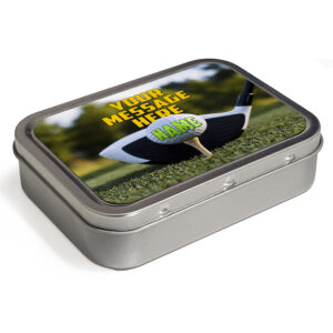 Personalised Golf Tobacco Tin Golfer SH115
