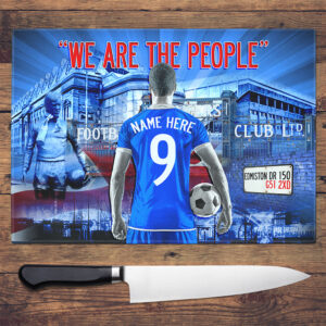 Personalised Glasgow Rangers Football Chopping Board AF57