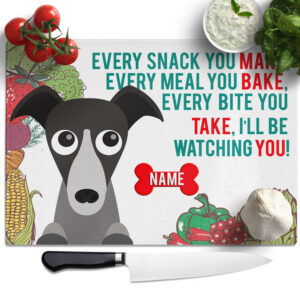 Personalised Greyhound Chopping Board KCB27