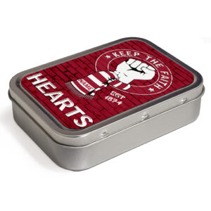 Personalised Heart of Midlothian Football Keep The Faith Tobacco Tin KTF28