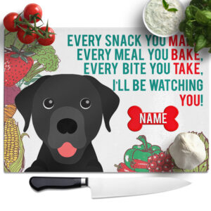 Personalised Labrador Chopping Board KCB32