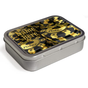 Personalised Poker Chip Tobacco Tin Las Vegas ST220