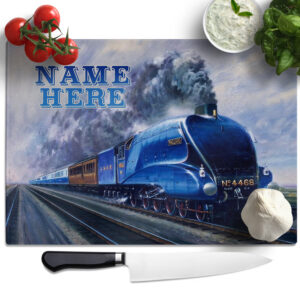 Personalised Mallard Train Chopping Board MS01