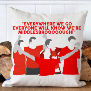 Silhouette Middlesbrough Football Fan Cushion Cover TFC41