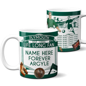 Personalised Plymouth Argyle Vintage Football Mug VFM44