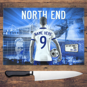 Personalised Preston North End Football Chopping Board AF104