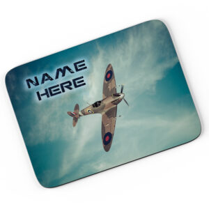 Personalised Spitfire Plane Mouse Mat RAF ST399