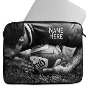 Personalised Rugby Tablet Sleeve Laptop Boys iPad Case ST476